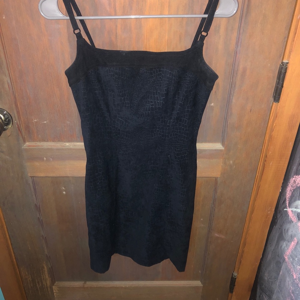 Vintage snake skin mini dress